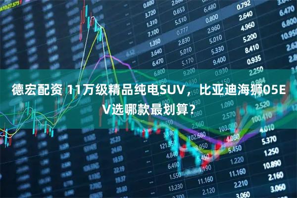德宏配资 11万级精品纯电SUV，比亚迪海狮05EV选哪款最划算？